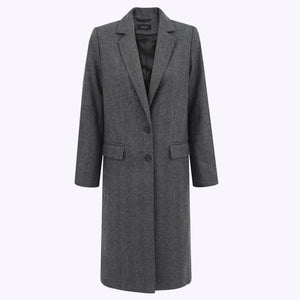 Recycled wool blend coat  / 18 / 06 / granite grey