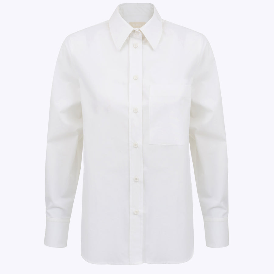 Shirt in organic cotton / 12 / 06 / cream white