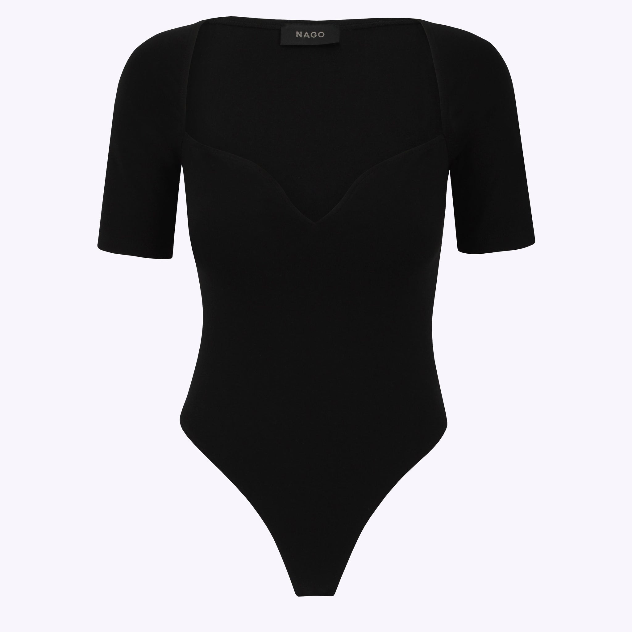 Bodysuit in organic cotton / 01 / 31 / onyx black