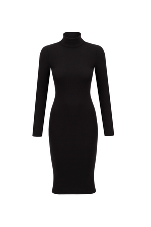 Dress in organic cotton / 02 / 01 / onyx black
